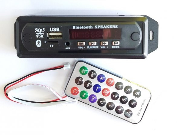 Mikrofonlu/Bluetooth-Radyo-Usb-Aux-Sd kart Mp3 Çalar 12 Volt + Montaj Kutulu
