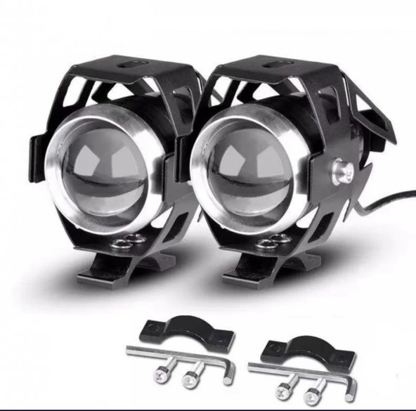 U5 Motosiklet Sis Farı Su Geçirmez 3 Mod (2 Adet Led  1 Anahtar) - 3