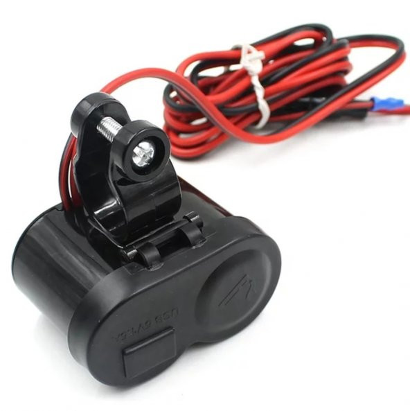 Motosiklet Çakmaklık/USB Şarj Soketi 12V Su Geçirmez - 3