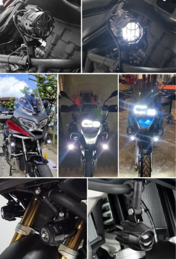 E9 E-Mark Bmw Motosiklet sis lambası - 4