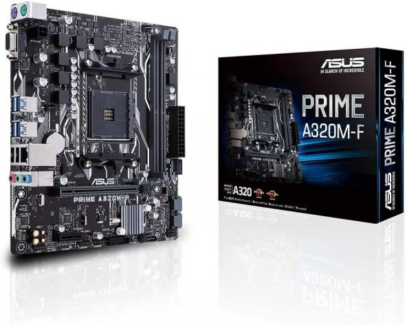 ASUS PRIME A320M-F AMD A320 AM4 Anakart Outlet