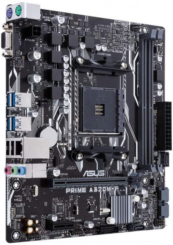 ASUS PRIME A320M-F AMD A320 AM4 Anakart Outlet - 2