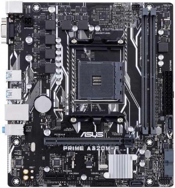 ASUS PRIME A320M-F AMD A320 AM4 Anakart Outlet - 3