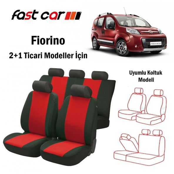 Fiorino Oto Koltuk Kılıfı Arka Koltuklar 2+1 Model - 4