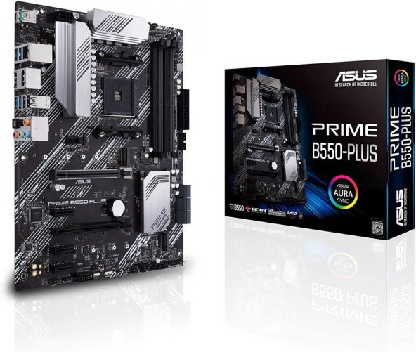 ASUS PRIME B550-PLUS AMD B550 AM4 DDR4 4400 DP Anakart- Outlet - 1