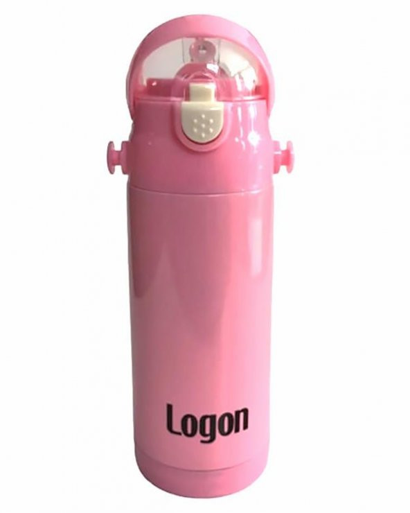 Logon Çelik Pipetli Matara Pembe 350 ml LGL340 - 2