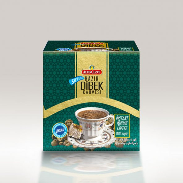 Altın Cezve Hazır Dibek Kahvesi Sütlü Şekerli 20 x 10 G