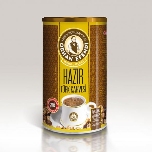 Orhan Efendi Hazır Türk Kahvesi Sade Teneke 250 G