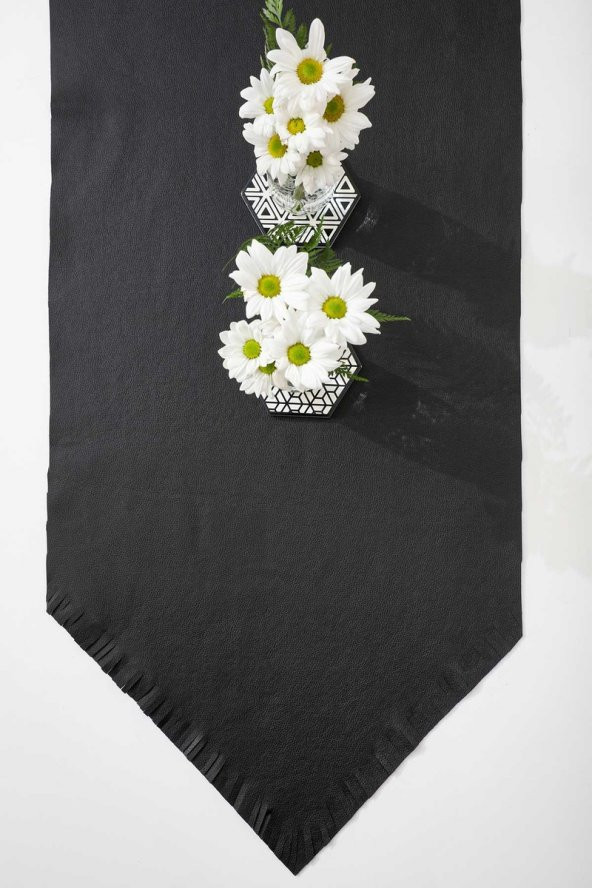 90X30 Deri Runner Siyah - 3