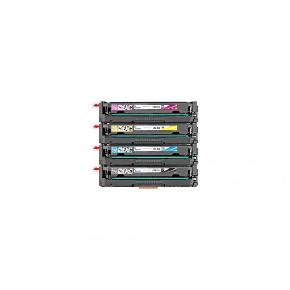 Photo Print I-Sensys MF644CDW CRG054 Cmyk 4 Renk Muadil Toner Seti - 2