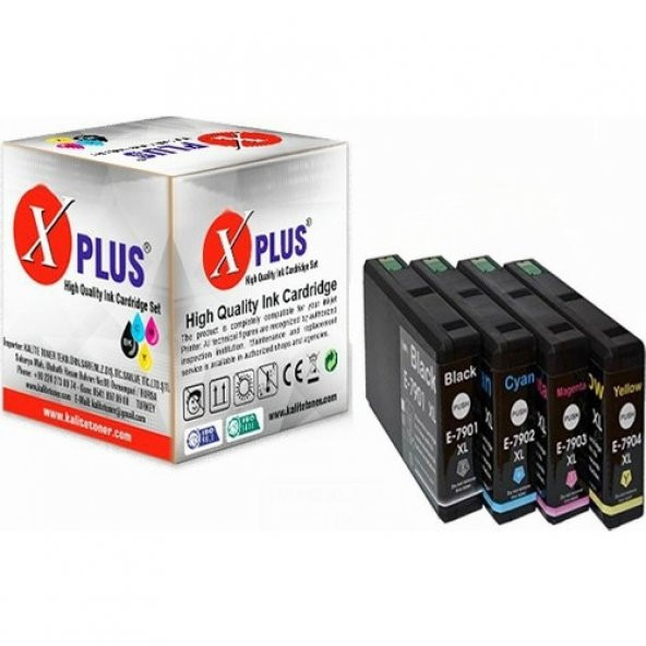 Xplus Workforce 79XL Uyumlu Yüksek Kapasite Cmyk 4 Renk Muadil Kartuş Takım