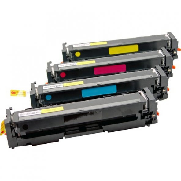 Photo Print Color Laserjet Pro M255NW 207X Chipsiz 4 Renk Muadil Toner