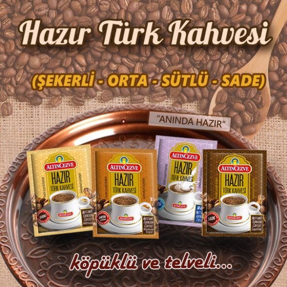 Altıncezve Hazır Türk Kahvesi Sütlü 20 x 11 G - 4