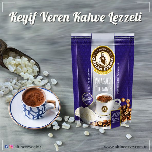Orhan Efendi Damla Sakızlı Türk Kahvesi 100 G - 2