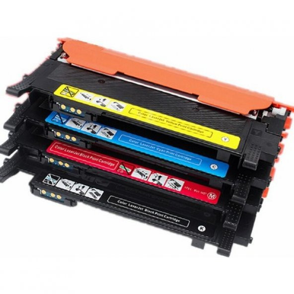 Photo Print Samsung Clp 325 CLT-407 Serisi 4 Renk Muadil Toner Set Chipli