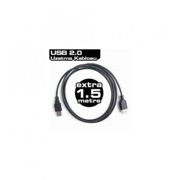 1.5 Metre 1.5Mt Usb Uzatma Kablosu Usb Uzatma Erkek Dişi Kablo