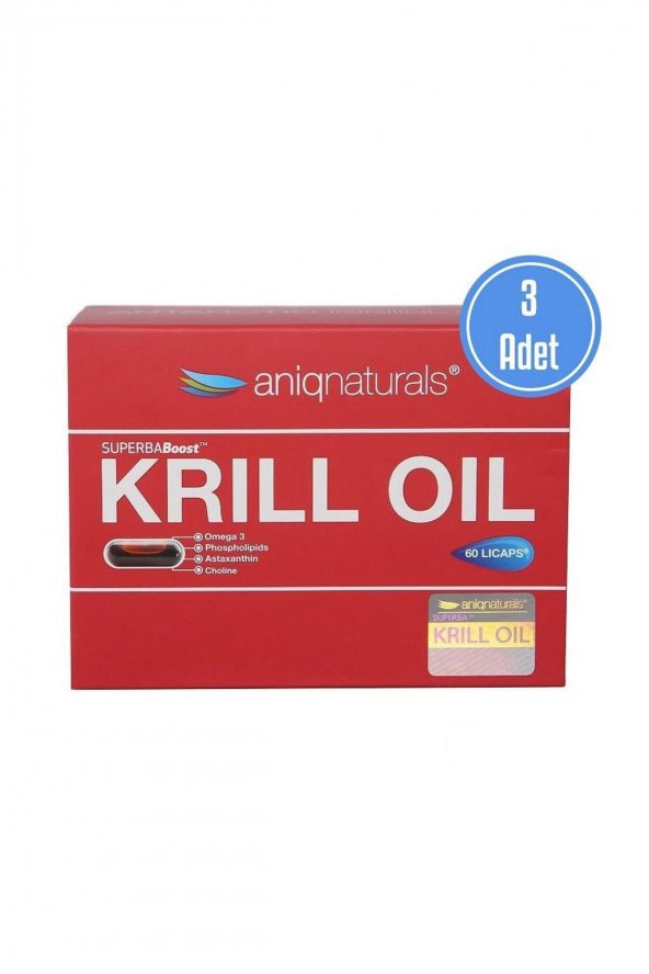 Aniqnaturals Krill Oil 60 Lİcaps (3 Kutu)