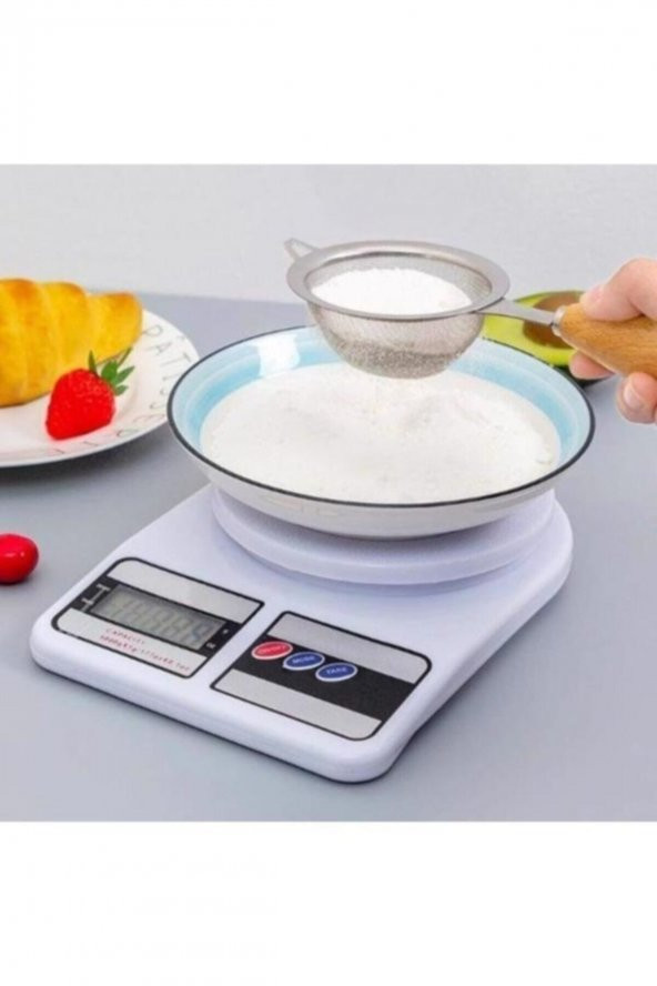 Dijital Hassas Terazi 10 kg Kapasiteli Digital Mutfak Terazi Tartısı Lcd Ekranlı - 3
