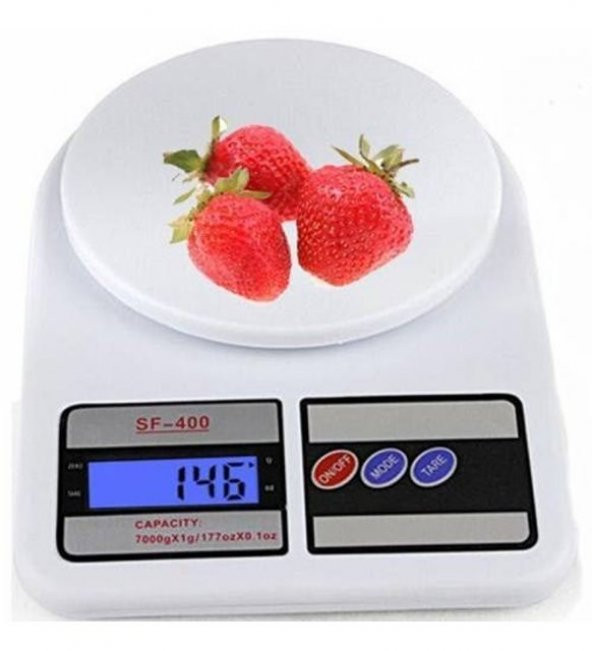 Dijital Hassas Terazi 10 kg Kapasiteli Digital Mutfak Terazi Tartısı Lcd Ekranlı - 5
