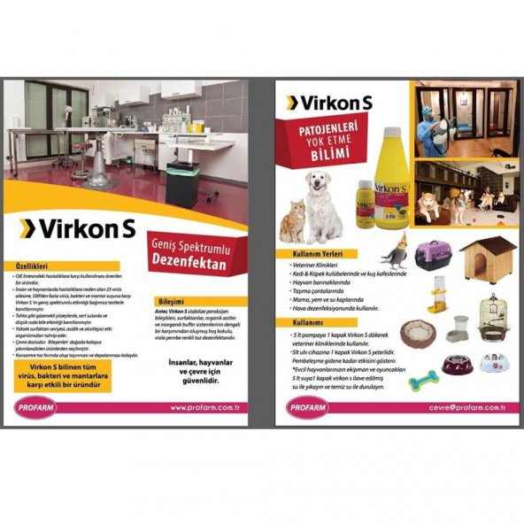 Profarm Virkon S Genel Temizlik Dezenfektanı 1000gr - 2