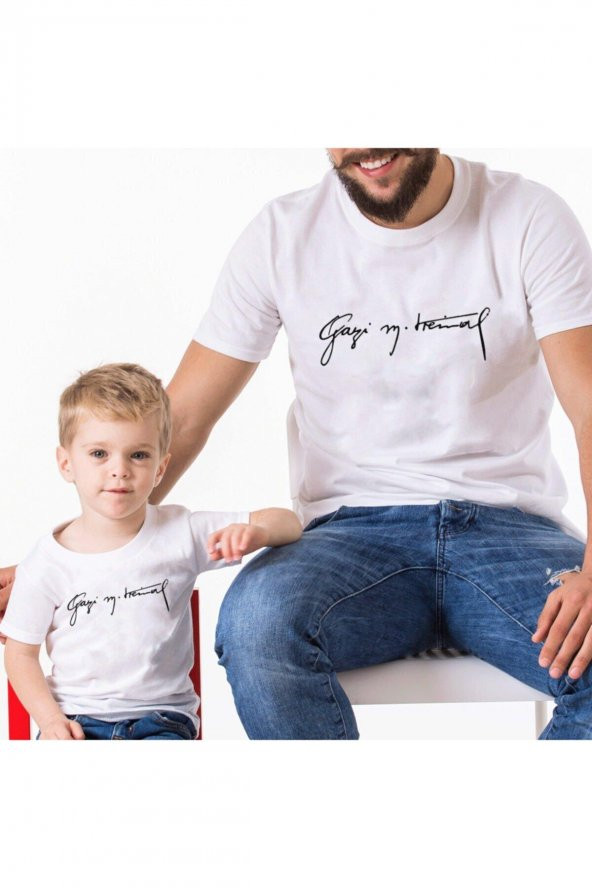 Gazi Mustafa K. Baba Oğul Kombini Tişört Giyim