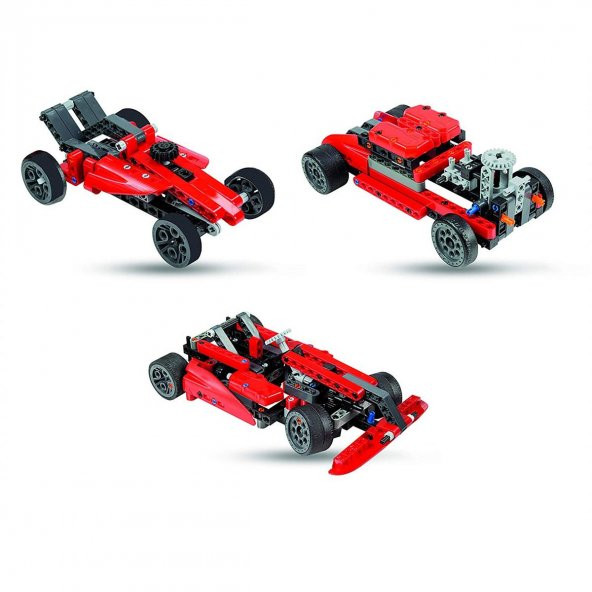 Mekanik Laboratuvarı Modelleme Oyuncakları Eğitici STEM Oyuncakları Yarış Arabaları - 6