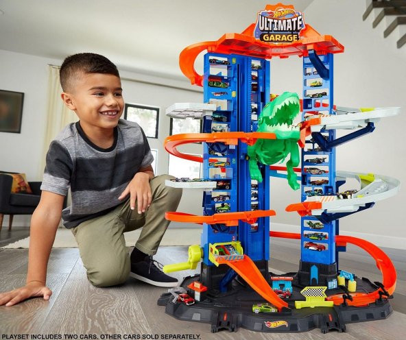 Orjinal Hot Wheels T-Rex Ultimate Garaj Yeni Hotwheels T Rex Dinazorlu Ultimate Garaj GJL14 - 3