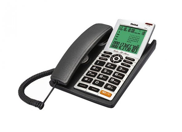 Multitek MC 140 Siyah Ekranlı Arayan Numara Gösteren Handsfree Masa Üstü Telefon ürün görseli