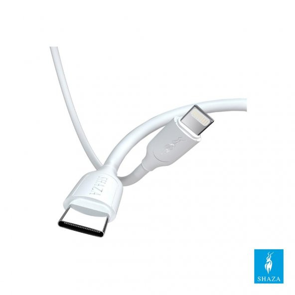 Shaza Type-C to Lightning 2.4A Hızlı Şarj ve Data Kablosu 1M - 3