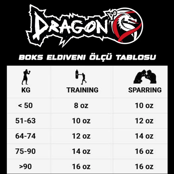 DragonDo 30128-P Yakuza Boks Eldiveni, Muay Thai Boxing Gloves - 5