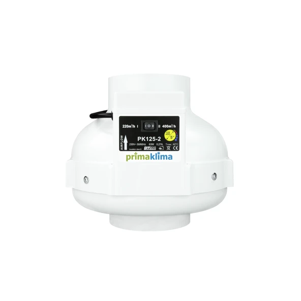 Prima Klima PK125-2 Fan 400 m3/h 125 mm 2 Hız Modu