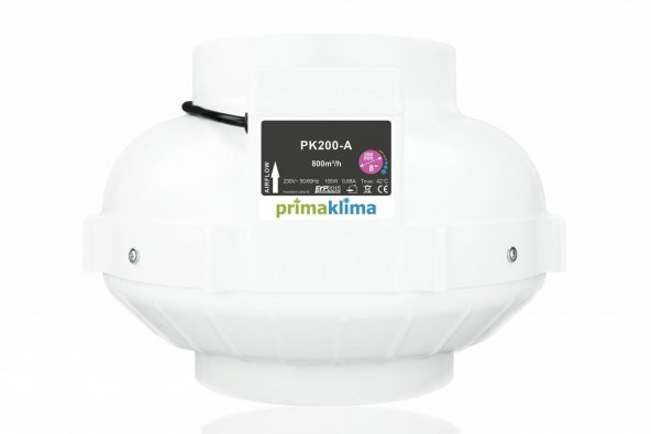 Prima Klima PK200-A Fan 800 m3/h 200 mm