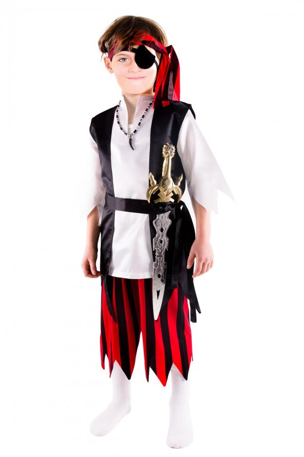 Erkek Çocuk Korsan Kostümü Çocuk Korsan Kıyafeti