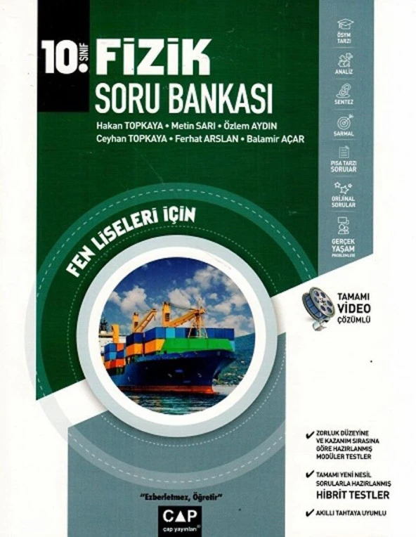 10. Sınıf Fen Lisesi Fizik Soru Bankası Çap Yayınları
