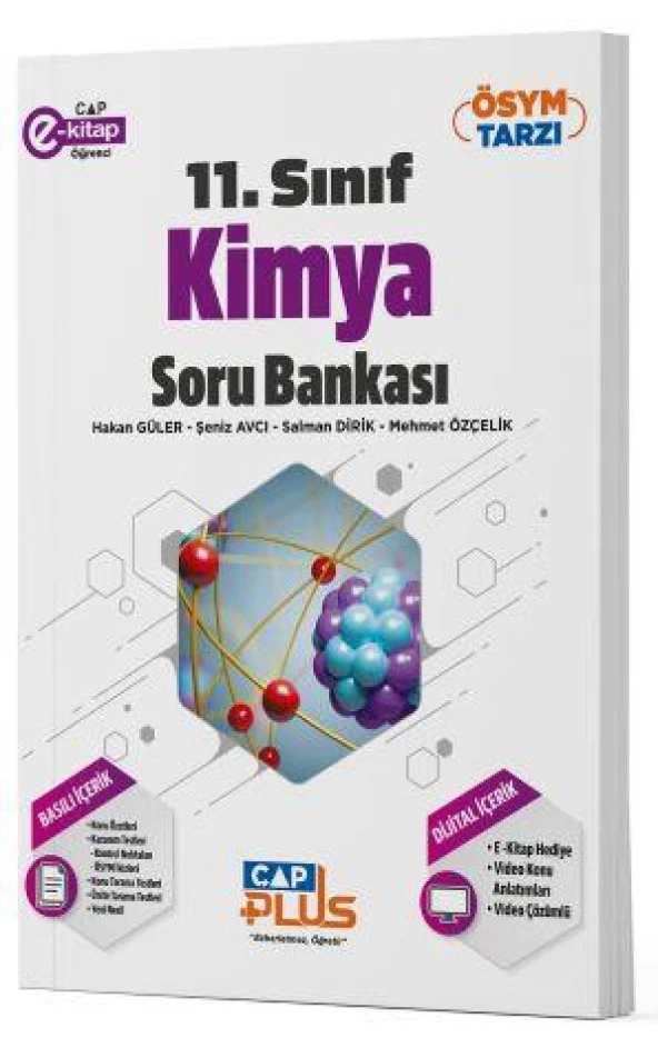 11. Sınıf Anadolu Lisesi Kimya Soru Bankası Çap Yayınları