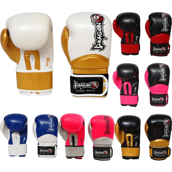 DragonDo 30025-P Carbon 5 Muay Thai, Boks Eldiveni