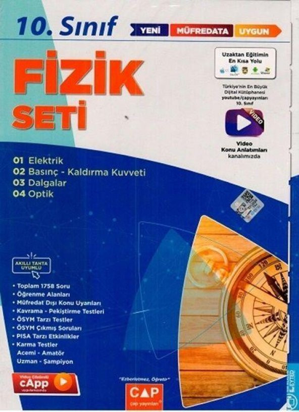 10. Sınıf Anadolu Lisesi Fizik Seti Çap Yayınları