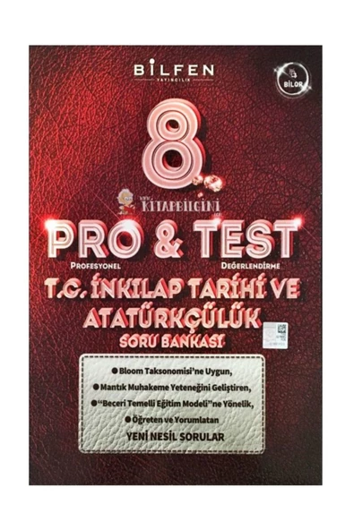 Bilfen Yayınları 8. Sınıf Lgs Pro & Test T.C İnkılap Tarihi Soru Bankası - 2