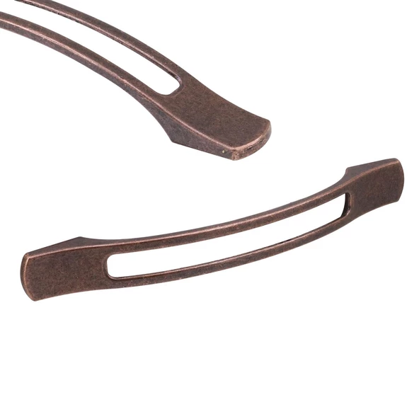 Aslı Eskitme Antik Bakır Metal (128 mm-12.8 cm) Mobilya Mutfak Çekmece Dolap Kulpu Kulbu Kulpları