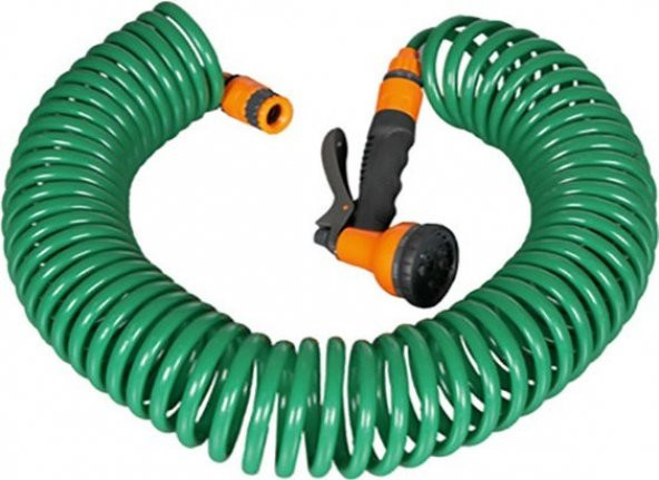 Spiral Bahçe Sulama Hortum Seti 7,5 Mt Uzayan Hortum 7 Fonksiyonlu Hortum - 2