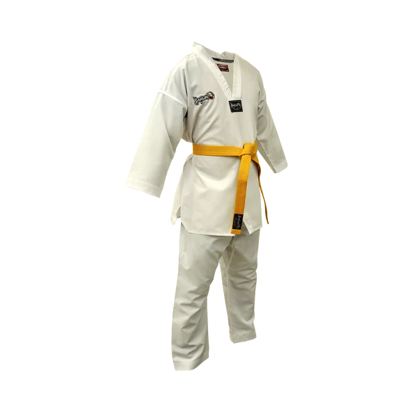 DragonDo 10011 Beyaz Yaka Taekwondo Elbisesi Taekwondo Dobok - 2