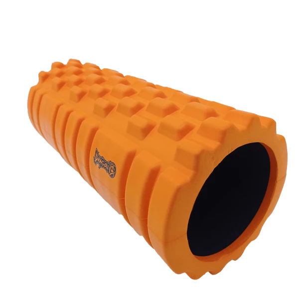 DragonDo Kısa Foam Roller Tırtıklı - Masaj Köpüğü - Turuncu - 2