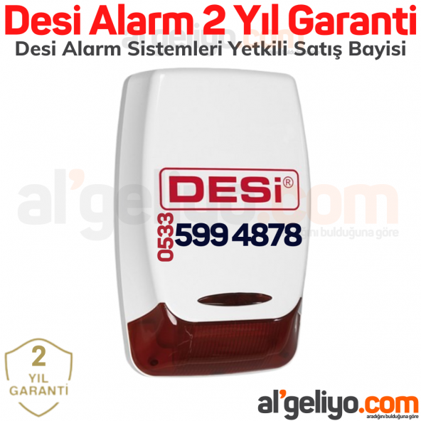 Desi Alarm Desi Dummy Sahte Siren Desi Caydırıcı Siren Ekonomik Hırsız Alarm Sistemi