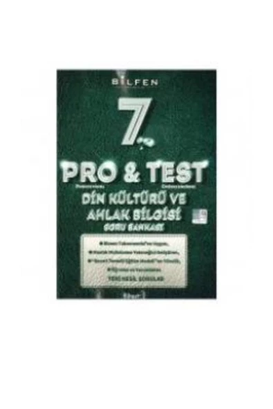 Bilfen Yayınları 7. Sınıf Pro & Test Din Kültürü Soru Bankası