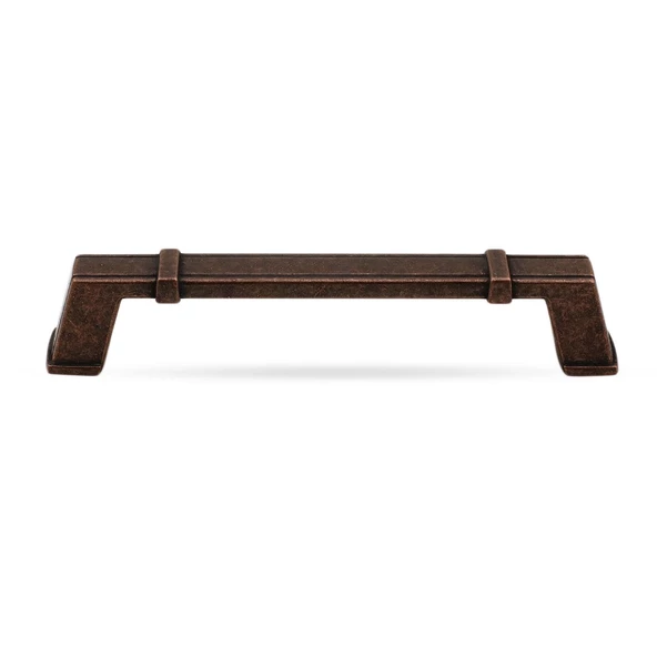 Passage (128 mm-12.8 cm) Eskitme Antik Bakır Metal Mobilya Mutfak Dolabı Dolap Kulpu Kulbu Kulpları - 2