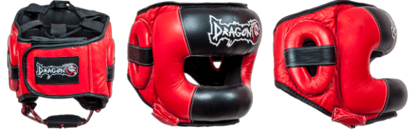 DragonDo 11751-L Yüz Korumalı .Deri Kick Boks, Muay Thai Kaskı