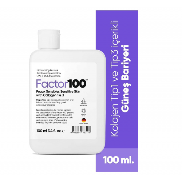 Factor100 Güneş Kremi SPF50+ 100 ml