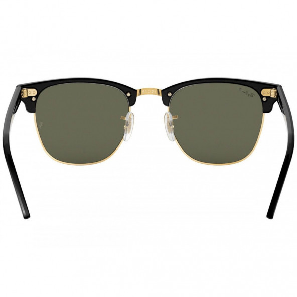 Ray-Ban Clubmaster 3016 W0365 Black/Gold-Green Güneş Gözlüğü - 3