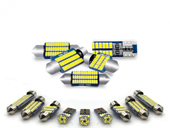 Hyundai Accent Blue LED İç Aydınlatma Ampul Seti FEMEX Parlak Beyaz - 2