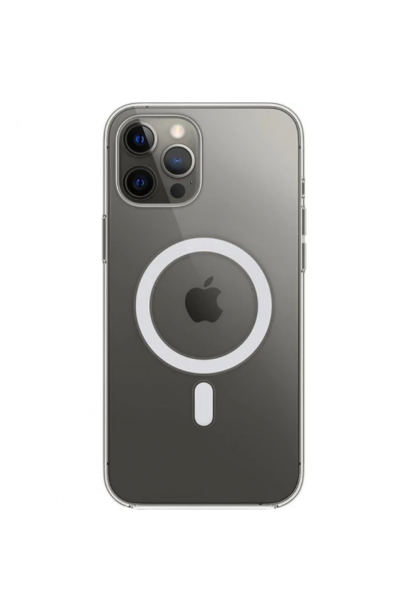 Apple iPhone 11 Pro Max Uyumlu Kılıf Magsafe Özellikli Şeffaf Kılıf